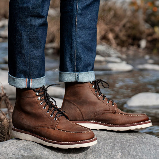 Moc Toe Boots cuir véritable