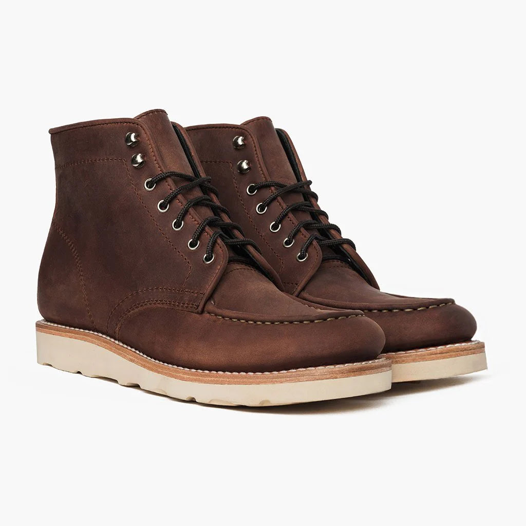 Moc Toe Boots cuir véritable