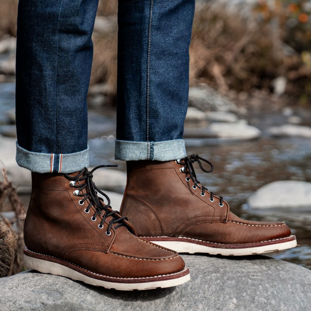 Moc Toe Boots cuir véritable