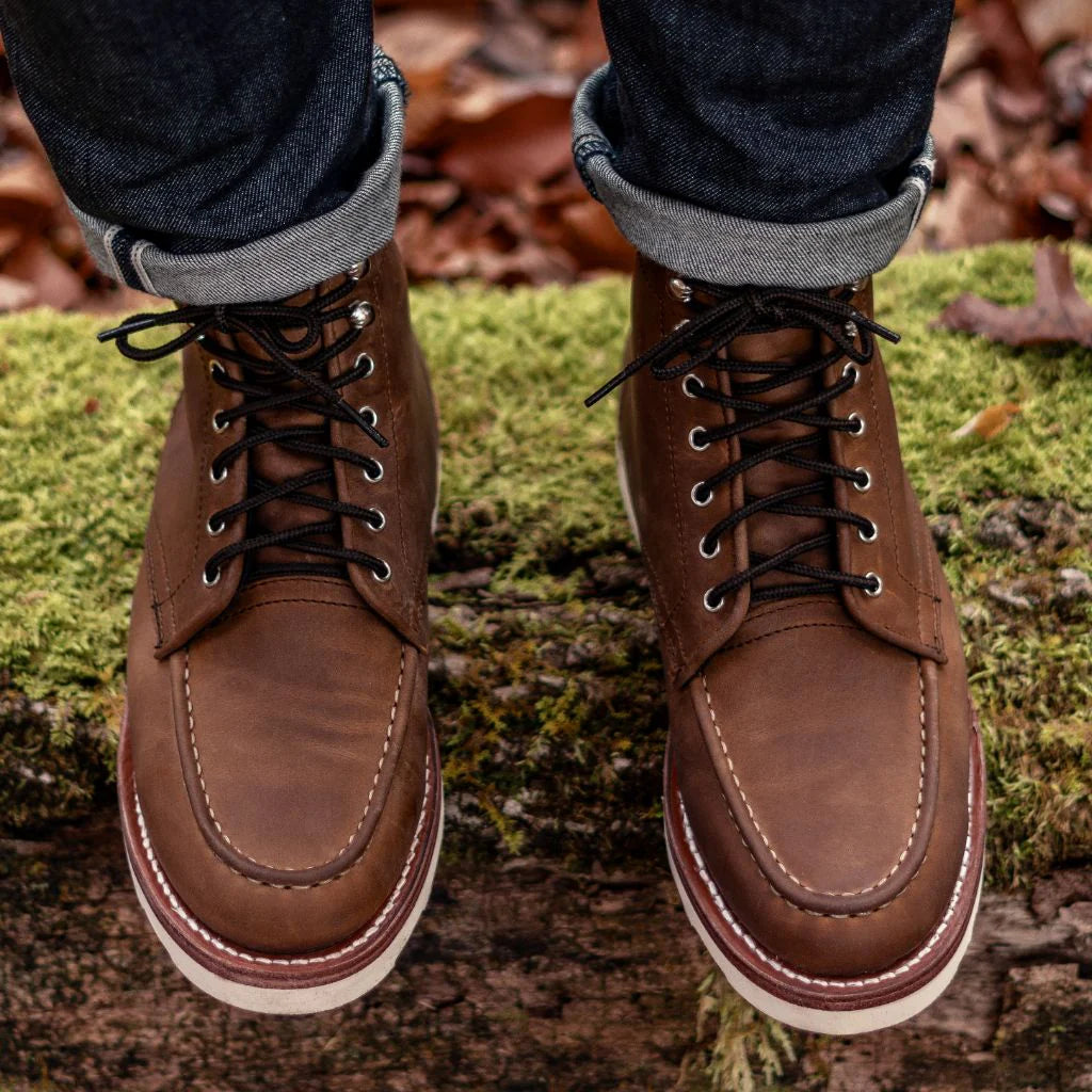 Moc Toe Boots cuir véritable