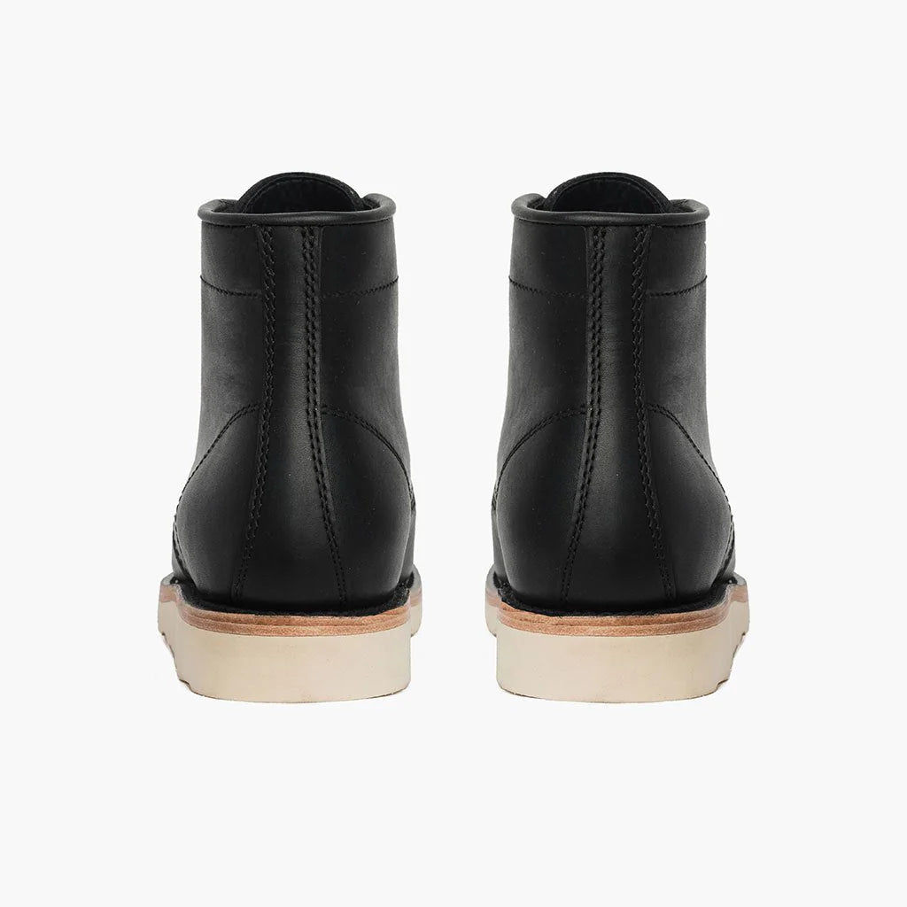 Moc toe boots cuir véritable