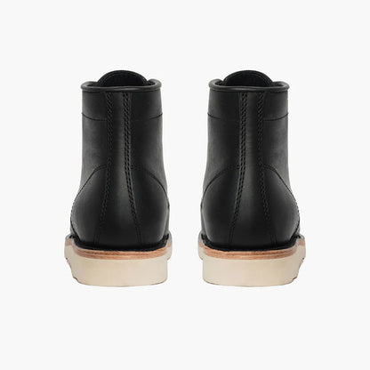 Moc toe boots cuir véritable