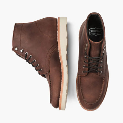 Moc Toe Boots cuir véritable