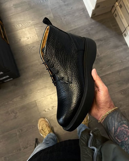 Boots en cuir véritable
