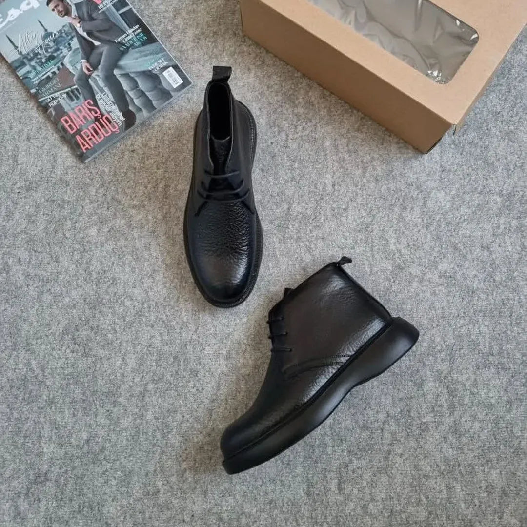Boots en cuir véritable