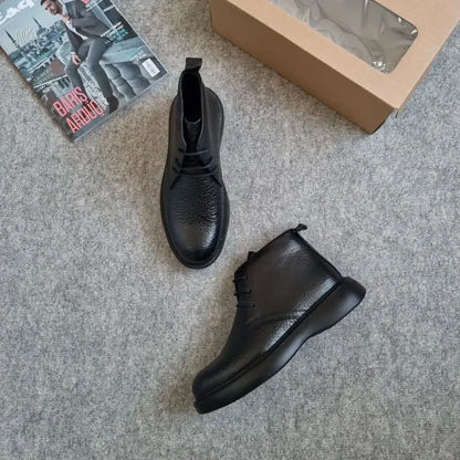 Boots en cuir véritable