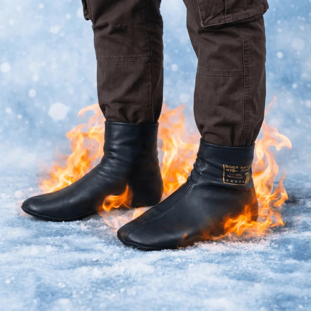 خف من الجلد الاصلي الحر