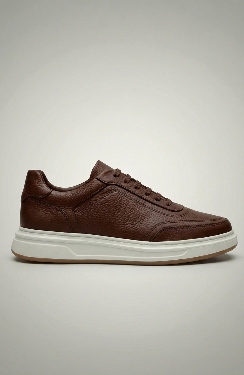 Baskets Haut de Gamme en Cuir Véritable