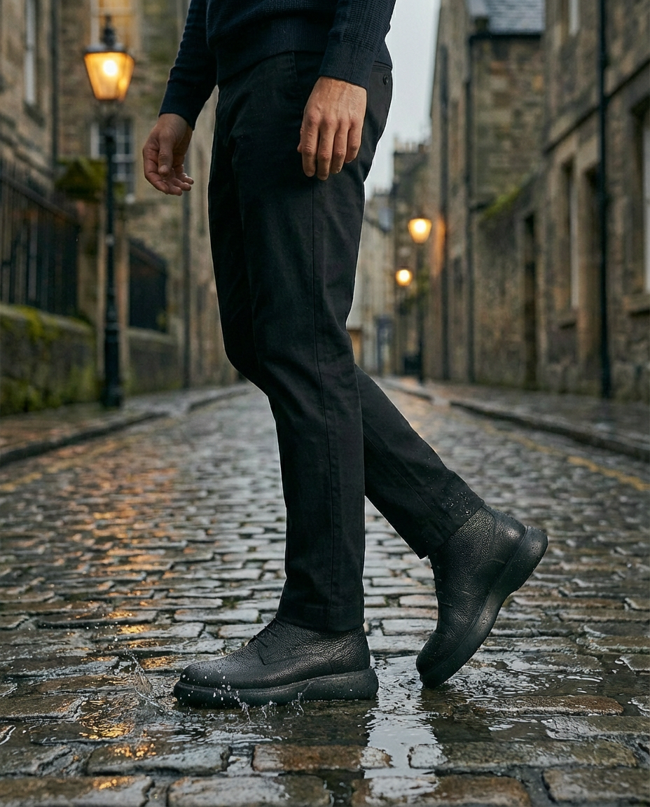 Boots en cuir veritable